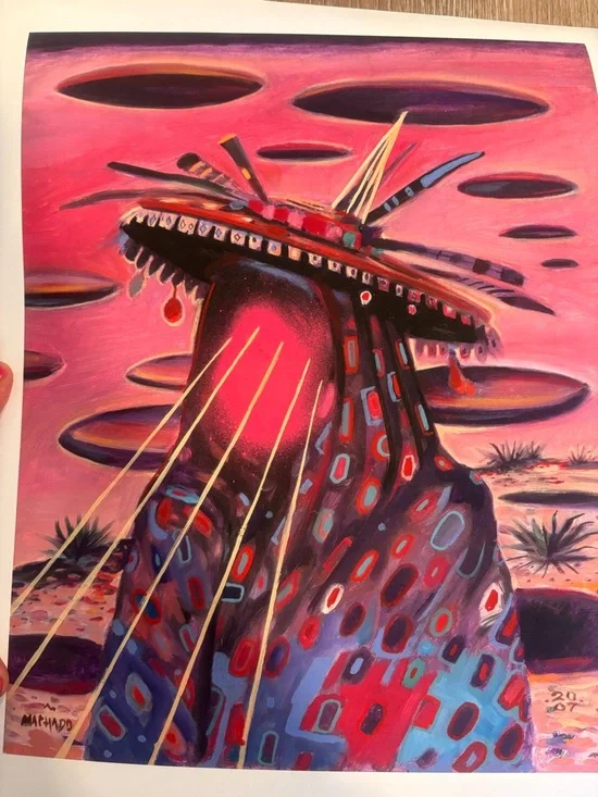 Vibrant Pink Abstract Tribal Figure Art Print
12”12 - Picture 2 of 5